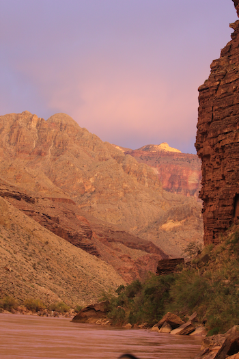 Sunset from camp. Photo by Sam Jansen