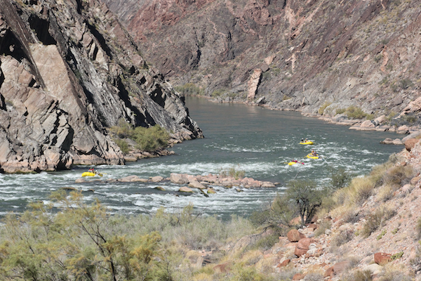 The Bottom of Crystal Rapid, from the scout. Photo by Sam Jansen