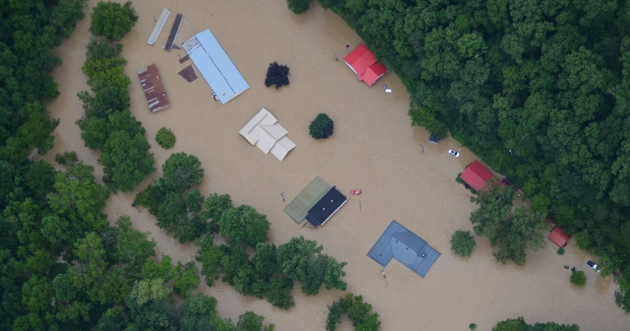 A Kentucky National Guard Soliders and Airmen aided in flood relief efforts in response to a declared state of emergency in eastern Kentucky late July 2022 | Photo courtesy of the U.S. Department of Defense and Courtesy Footage