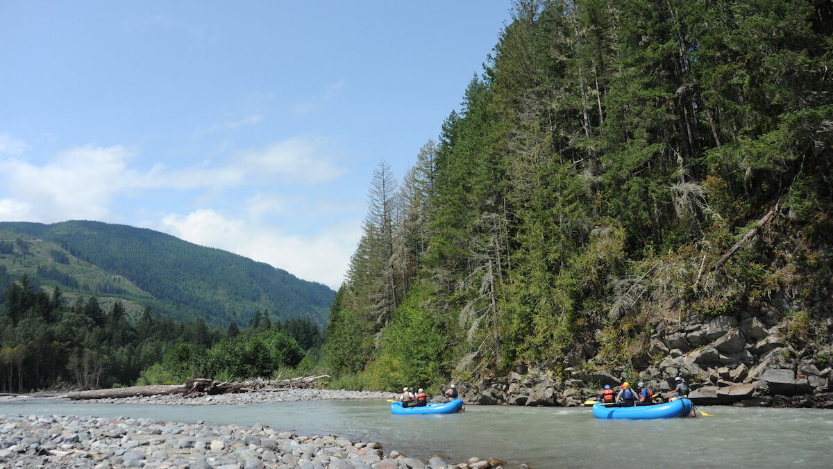 Rafters on the Nooksack River in Washington | Photo by Tom O'Keefe