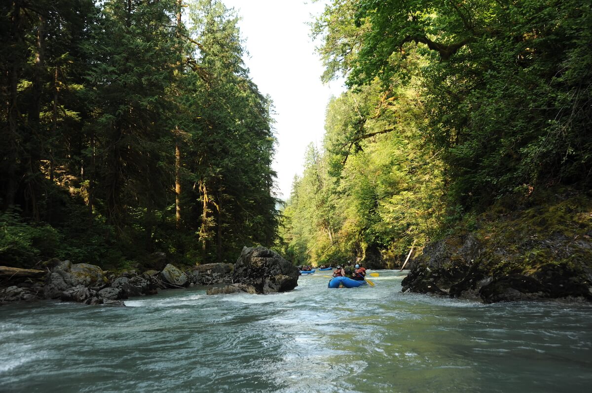 Rafting on the Nooksack River in California | Photo by Tom O'Keefe