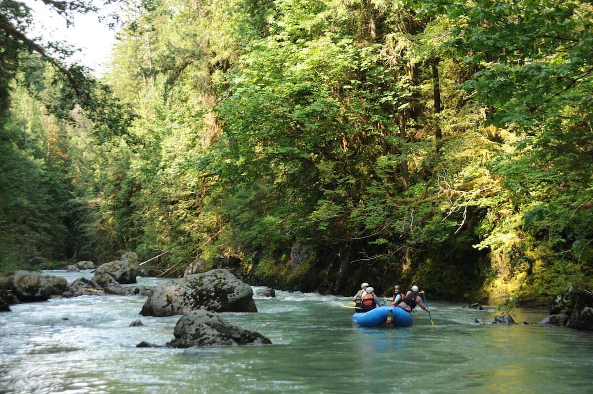 Rafting on the Nooksack River in California | Photo by Tom O'Keefe