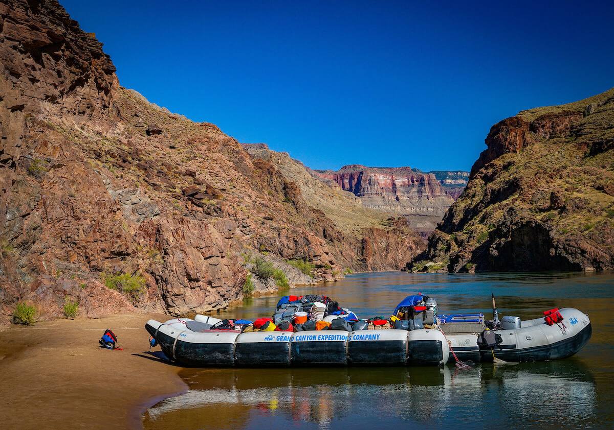 Could a rig like this even make it through the Canyon at severely reduced flows? | Photo by Sinjin Eberle