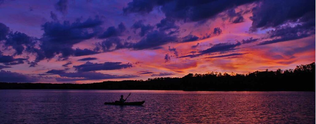 Boundary Waters Canoe Area at sunset | Photo by Thomas O’Keefe