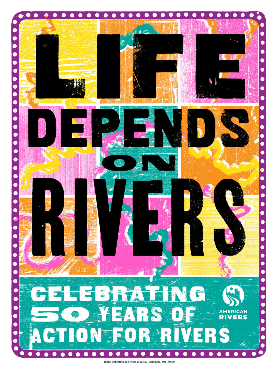 Major Rivers Poster The art of rivers