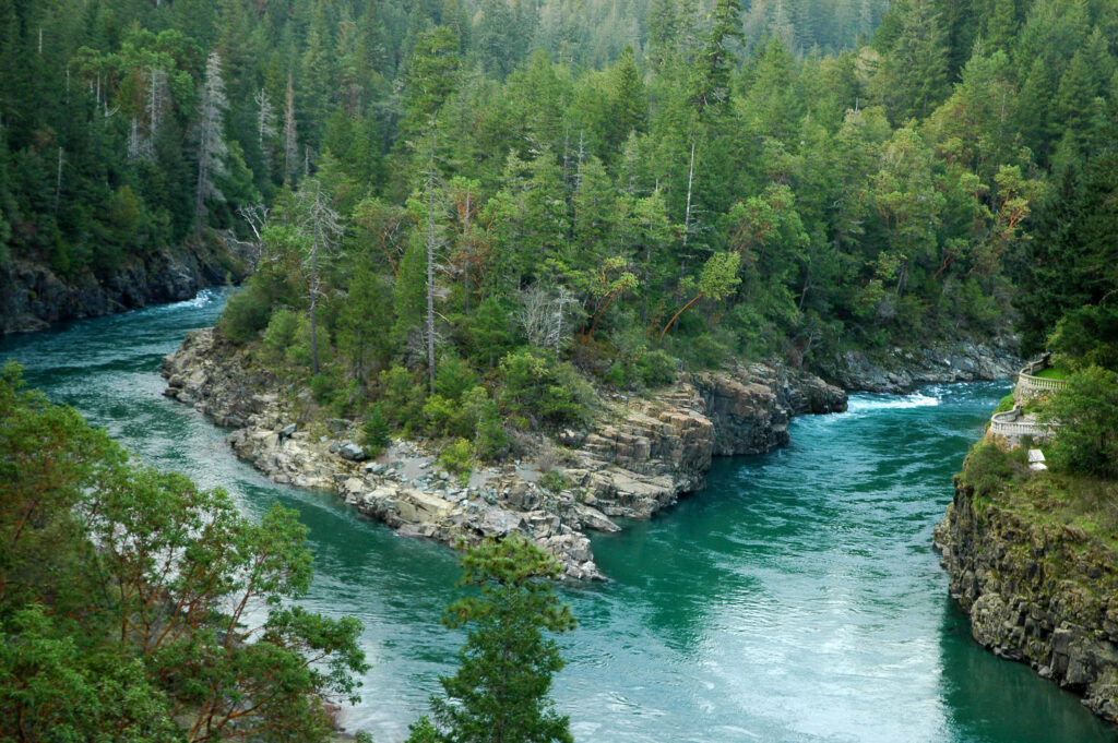 Confluence of the South Fork and Middle Fork of the Smith River in Del Norte County | Photo by Clinton Steeds