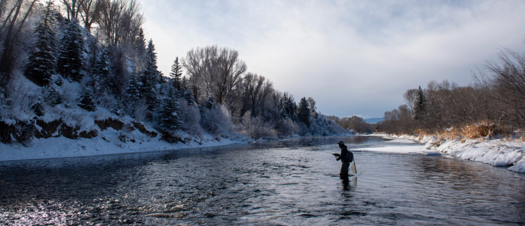 Paul Bruchez fly fishes at Reeder Creek Ranch outside of Kremmling, CO | Photo courtesy of Joshua Duplechian