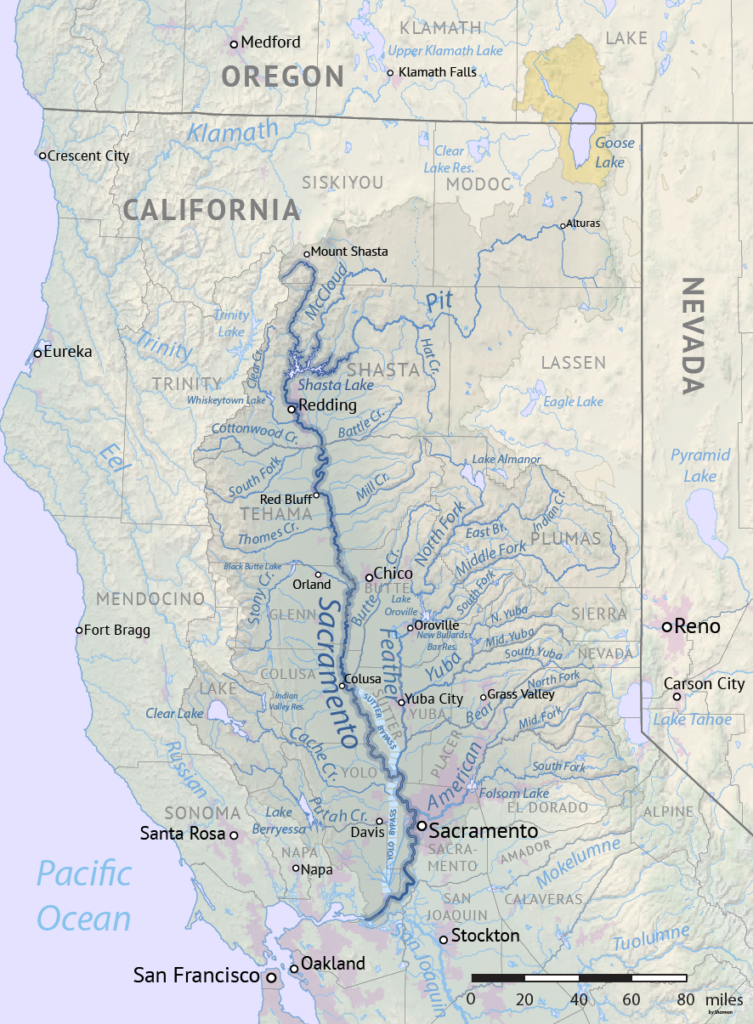 Sacramento River Map