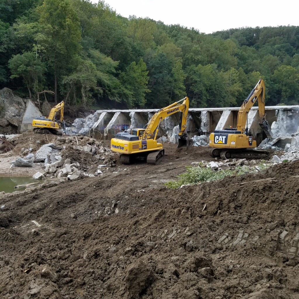 Bloede Dam_During Removal