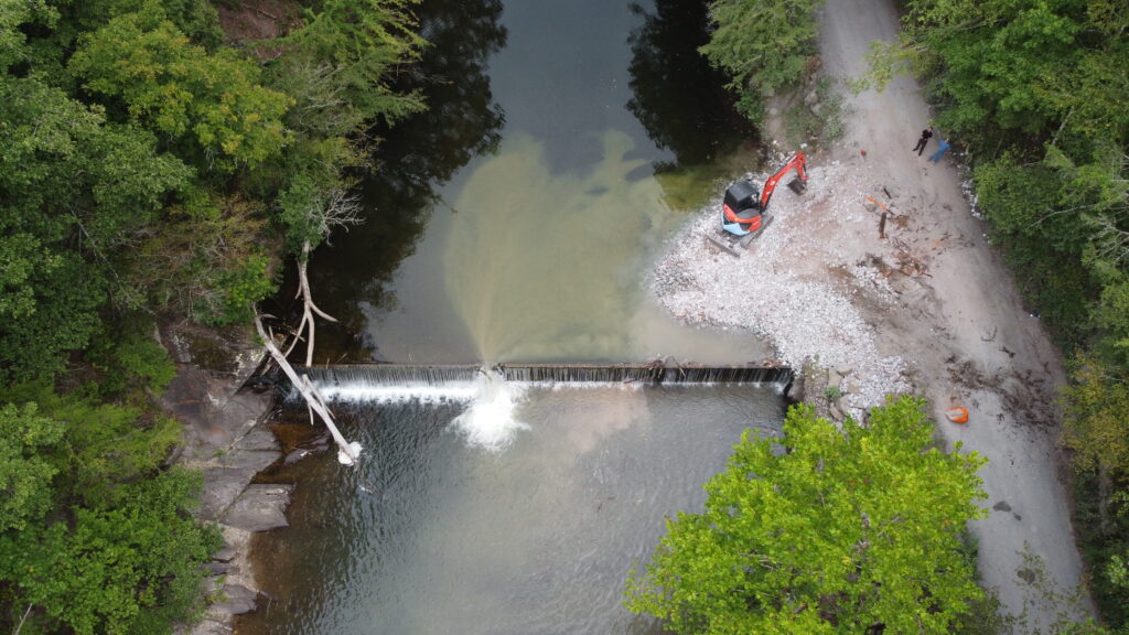 Lower Citico Dam removal, Citico Creek, Tennessee | Lucas Curry, TNC
