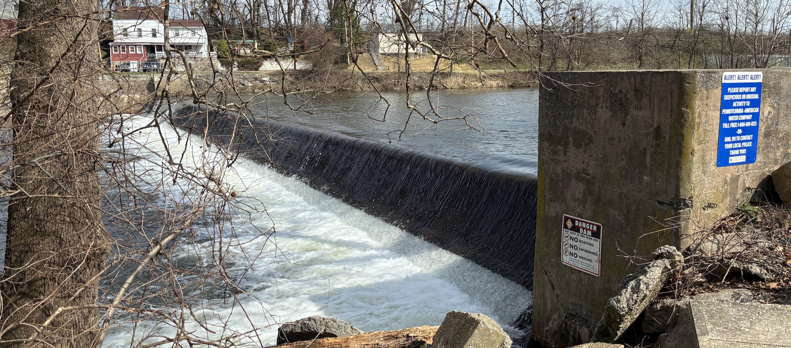 New Cumberland Dam on Yellow Breeches Creek, Pennsylvania