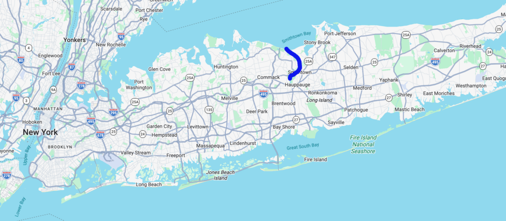 Nissequogue River Map
